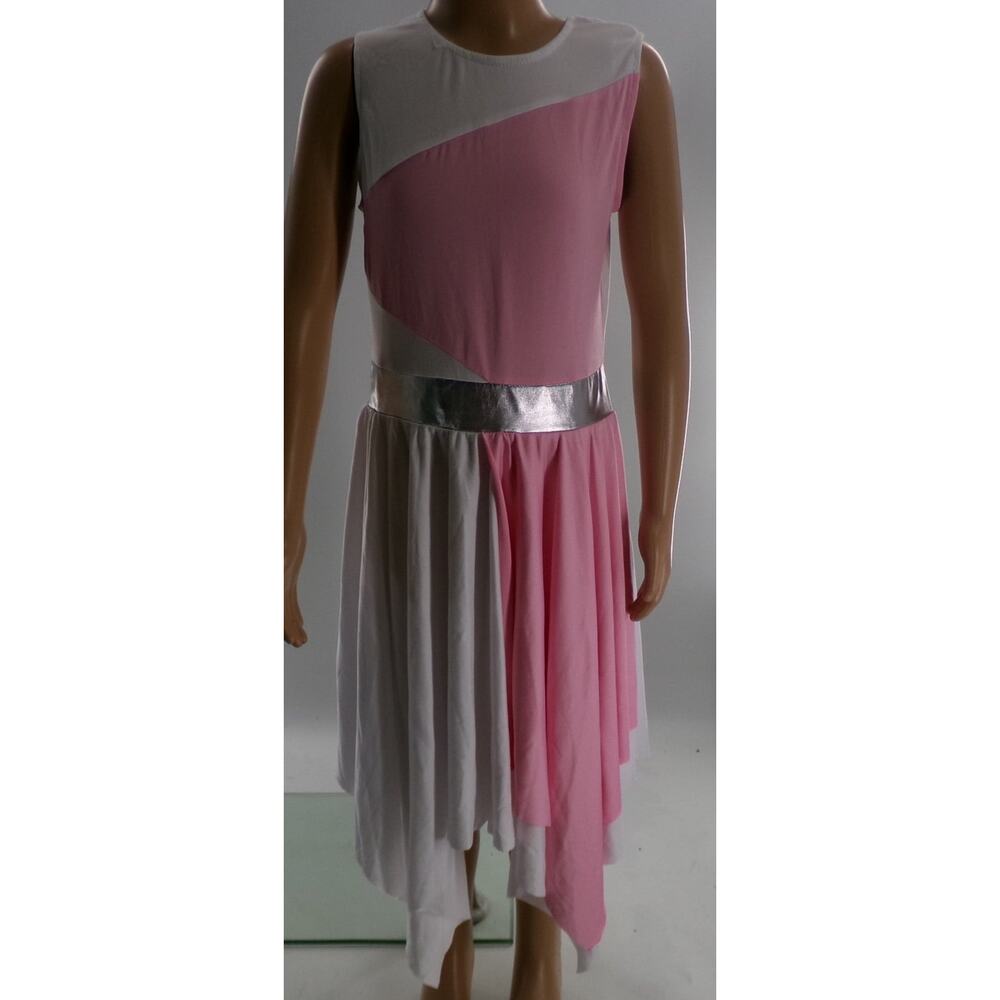 Dance Costume Medium Child Pink iefiel Lyrical Ballet Contemporary Dress Flowy